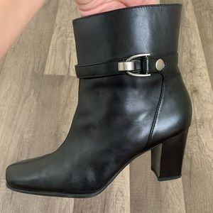 Square toe booties
